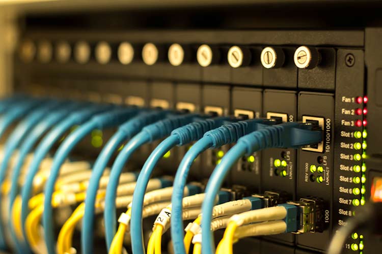 fiber optic cables.